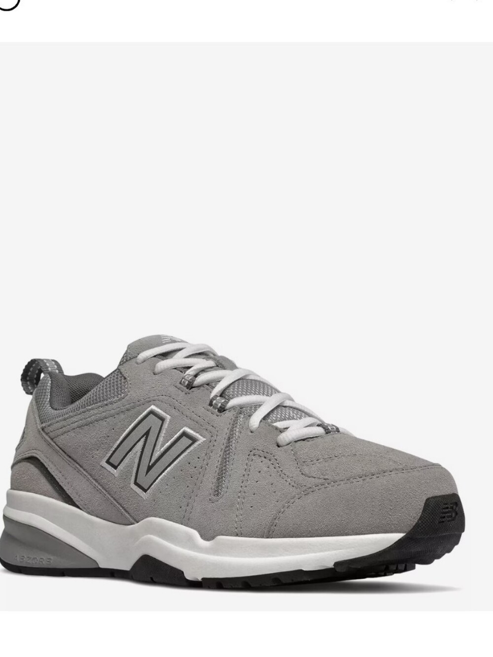 New Balance 608 Men's Grey Suede and Mesh Trainer Sneakers